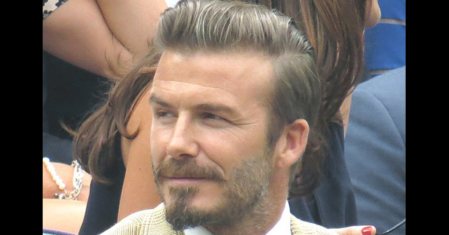 Na fotografiji je prikazan bivši profesionalni fudbaler: Dejvid Bekam (David Beckham)