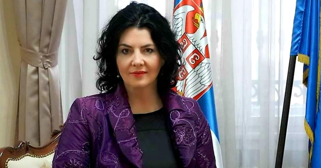 Na fotografiji je prikazan političarka, novinarka: Dragana Sotirovski